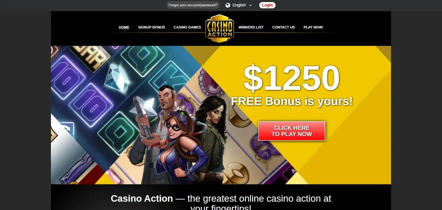 Casino Action Homepage