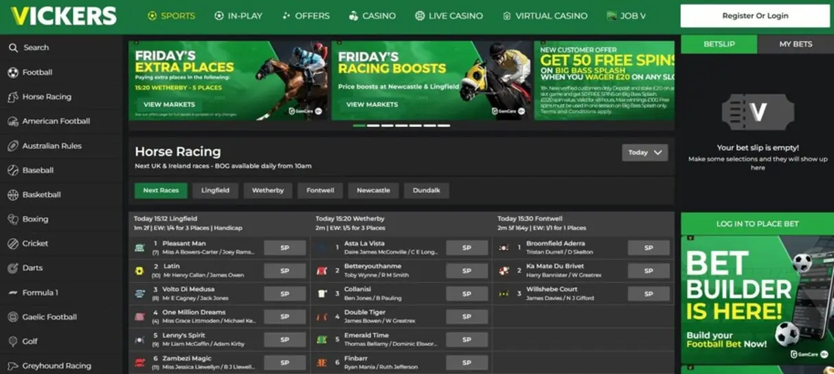 vickers homepage