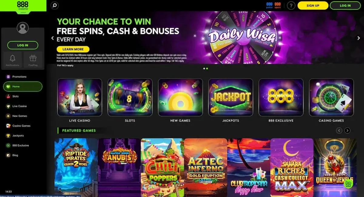 888casino Homepage
