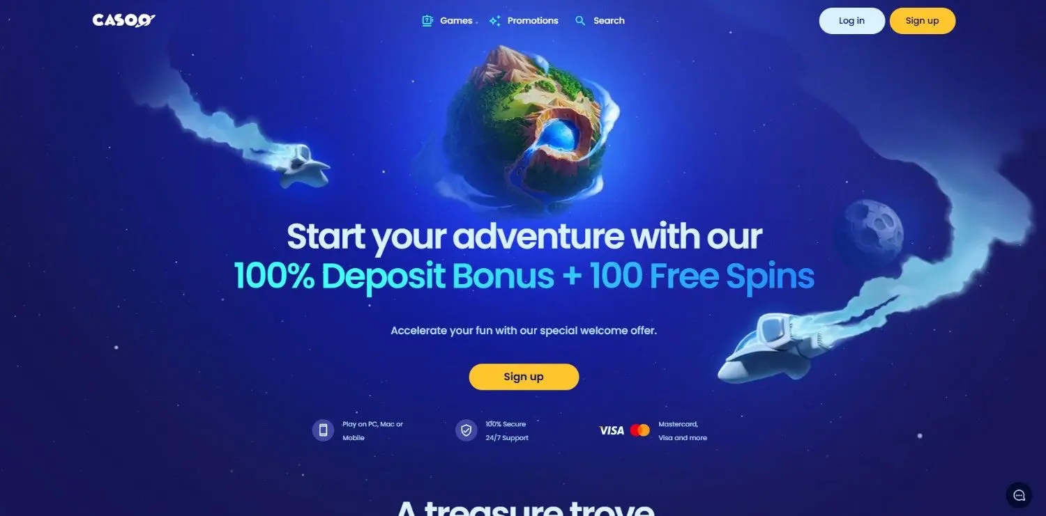 Casoo Casino Homepage
