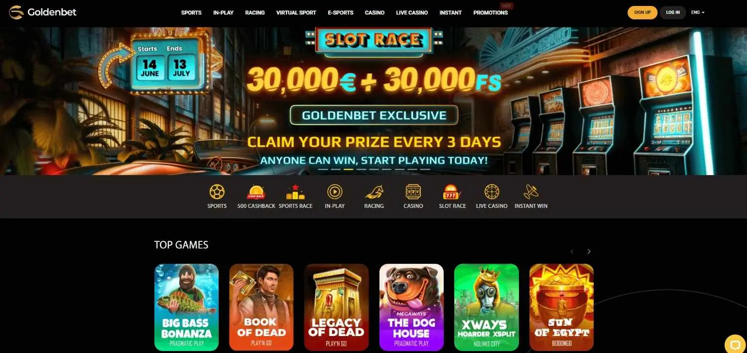 Goldenbet Homepage
