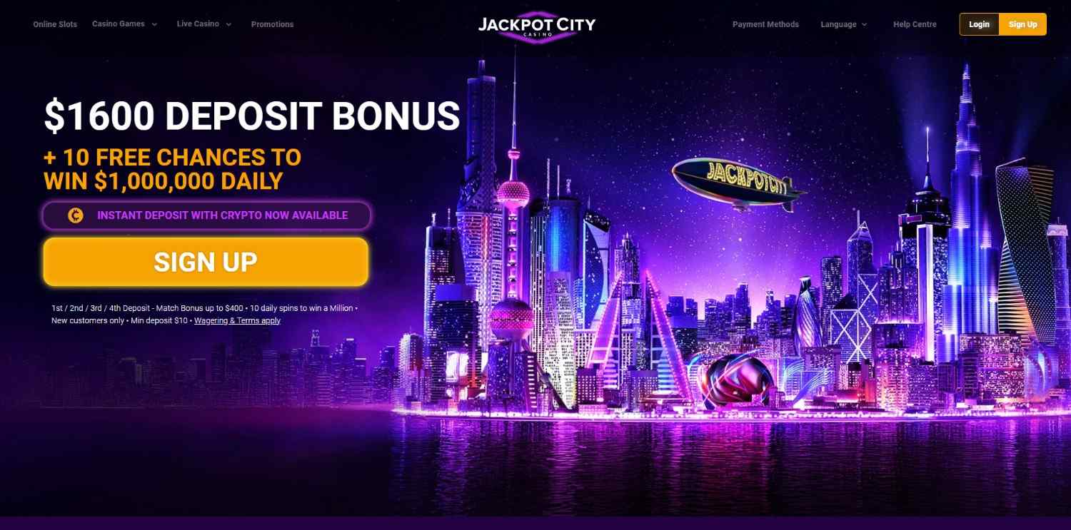 Jackpot City Homepage