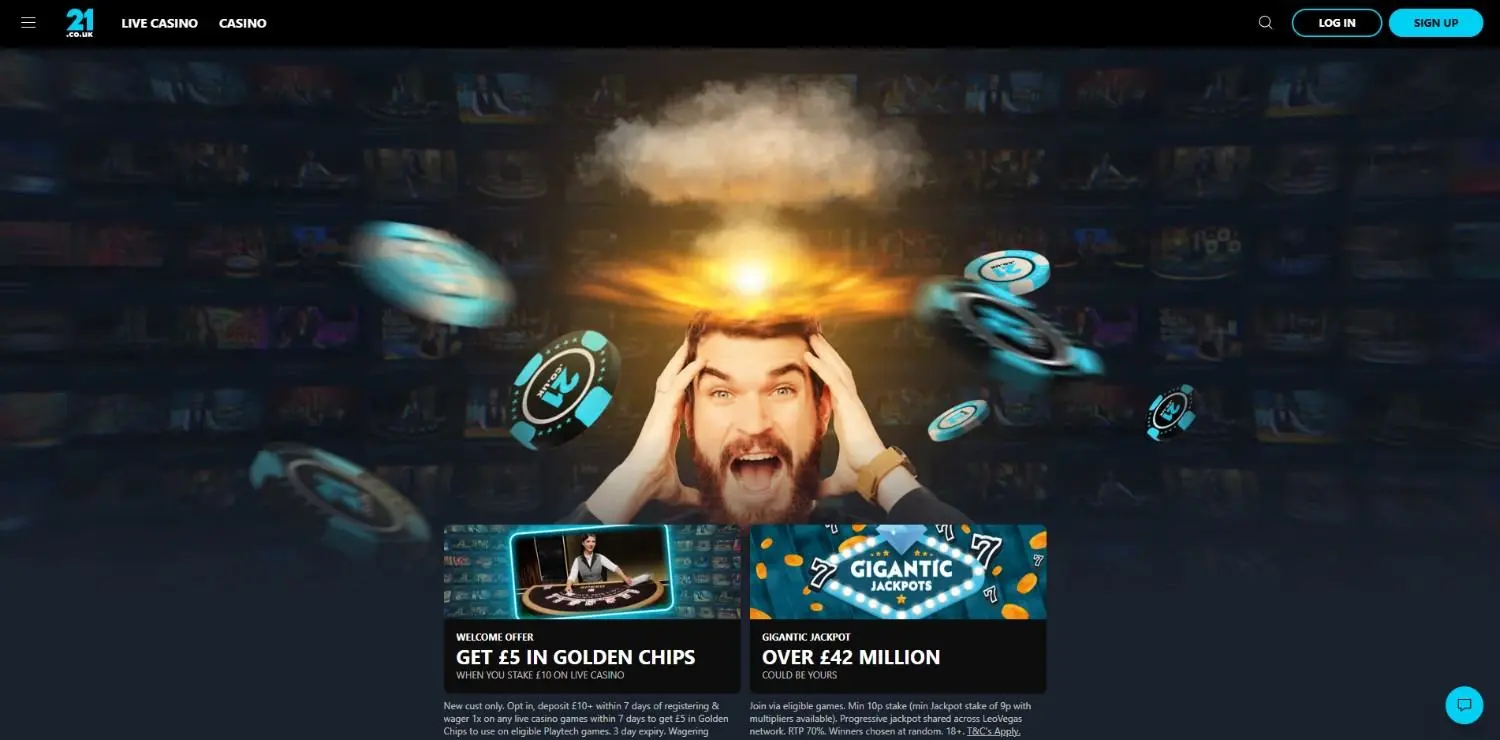 21.co.uk Homepage