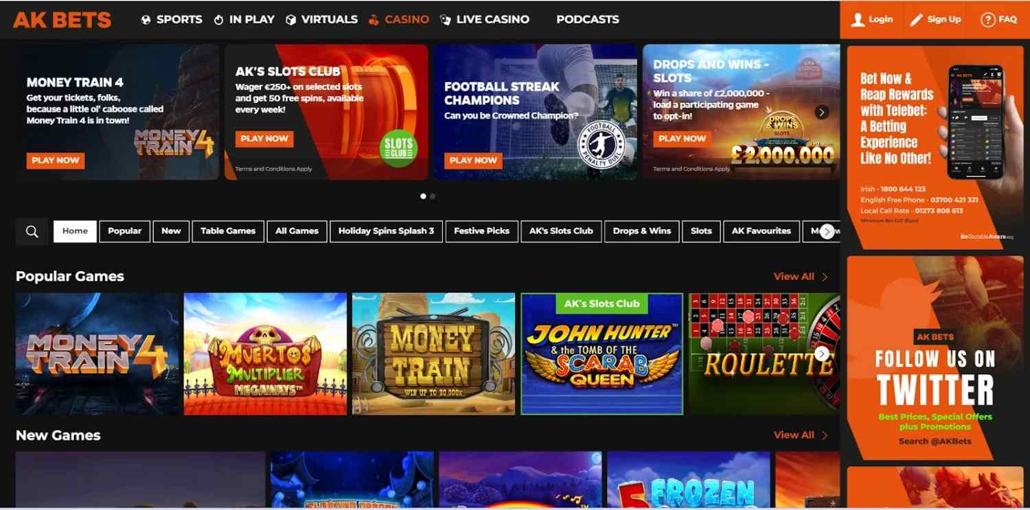 AK Bets Homepage