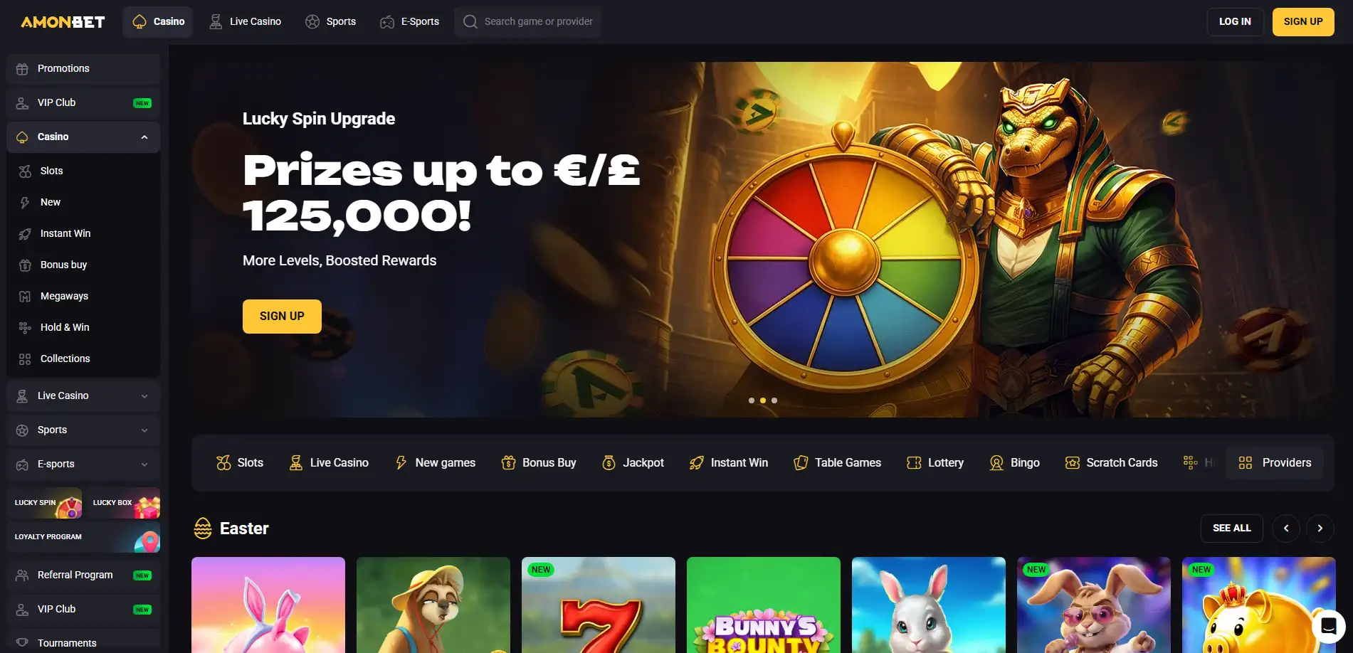 AmonBet Homepage