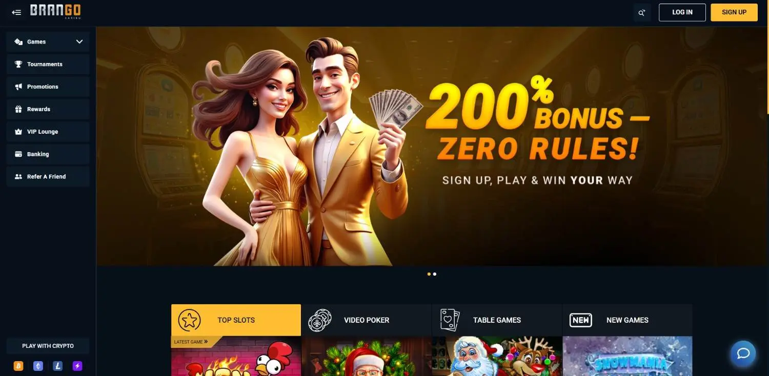Borango Casino Homepage