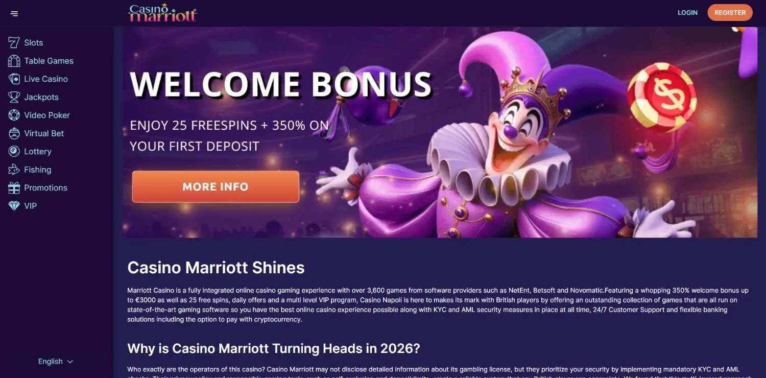 Casino Marriott Homepage