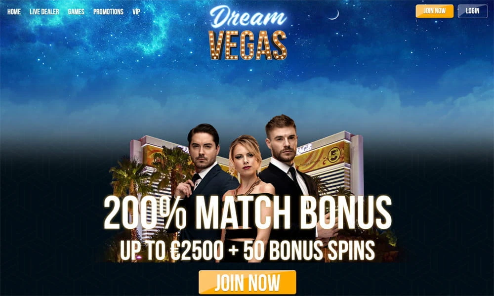 Dream Vegas Homepage