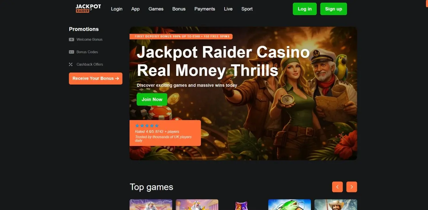 JackpotRaider Homepage