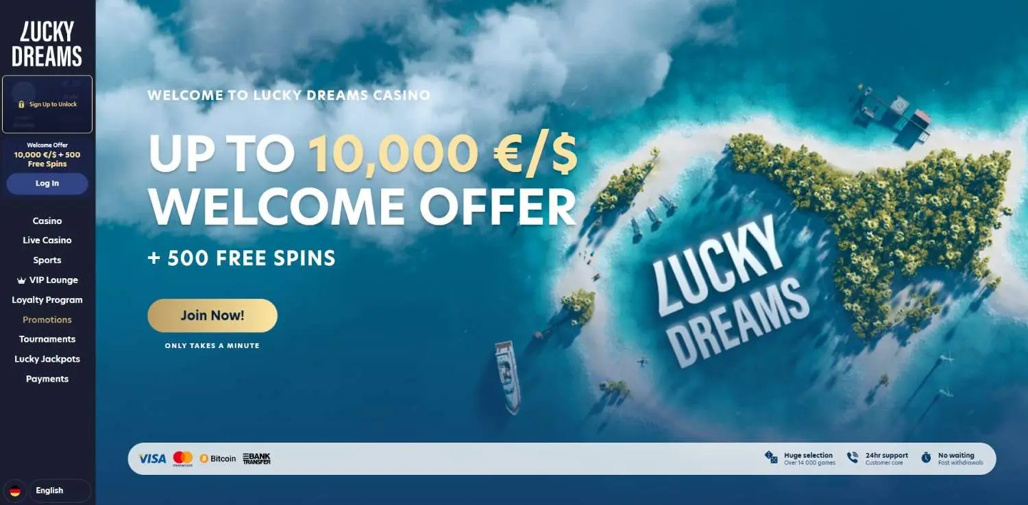 Lucky Dreams Homepage