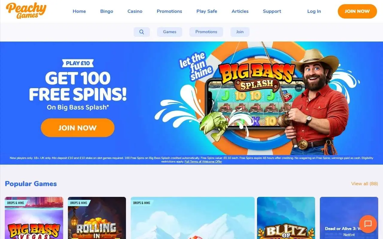 Peachy Games Homepage