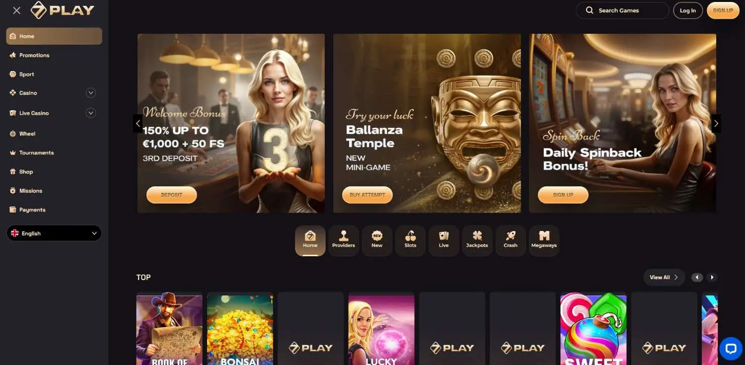 SevenPlay Homepage