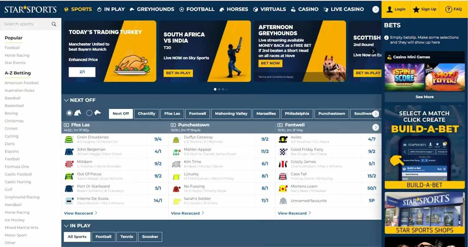 Star Sports Homepage