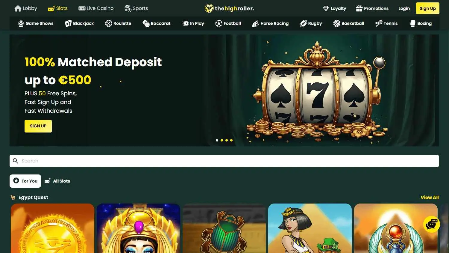 TheHighRoller Homepage