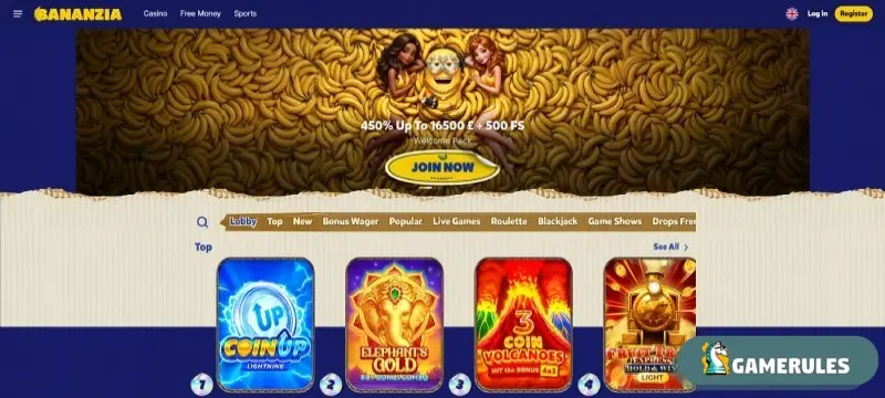 Bananzia Homepage