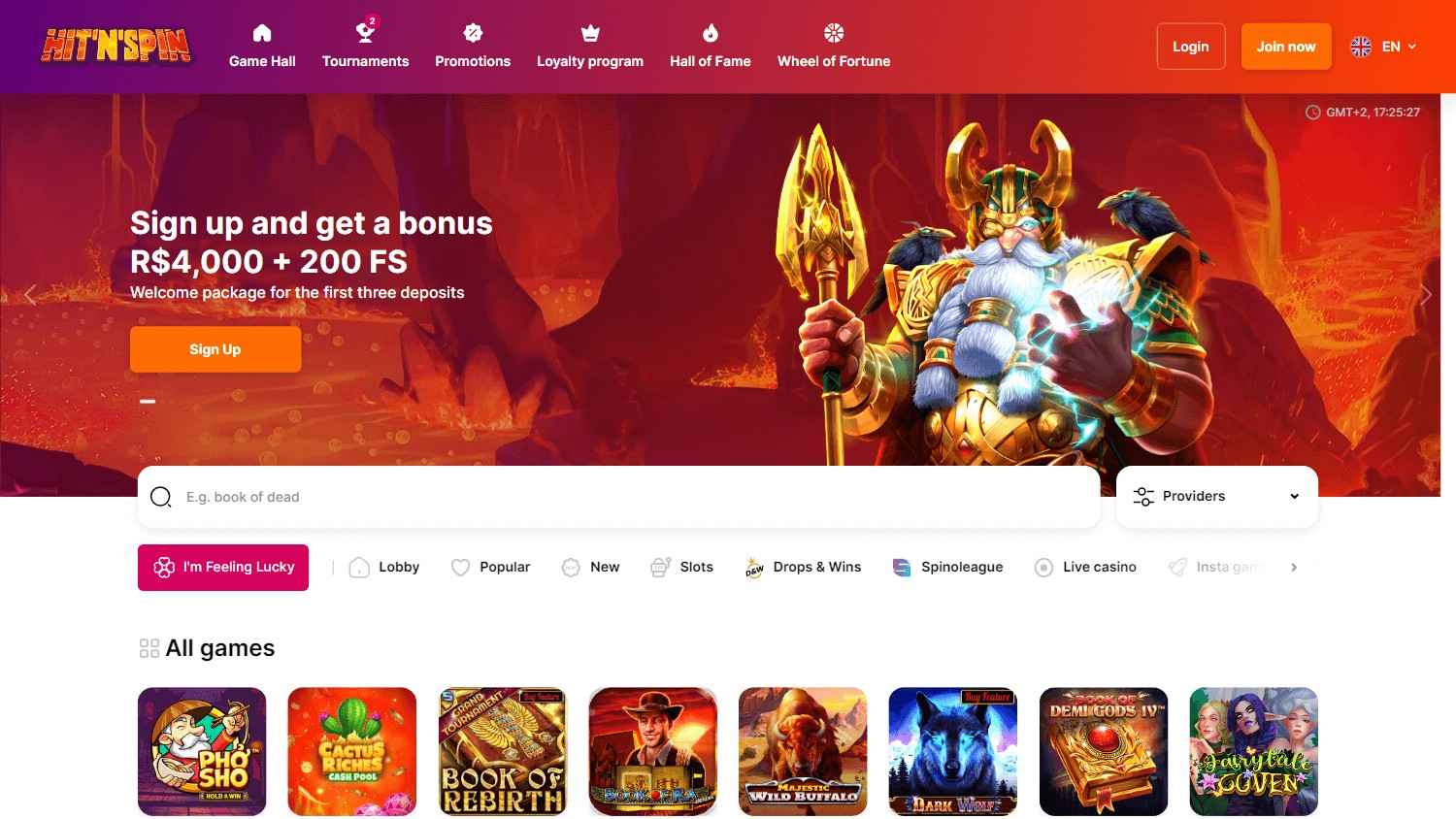 HitnSpin Homepage