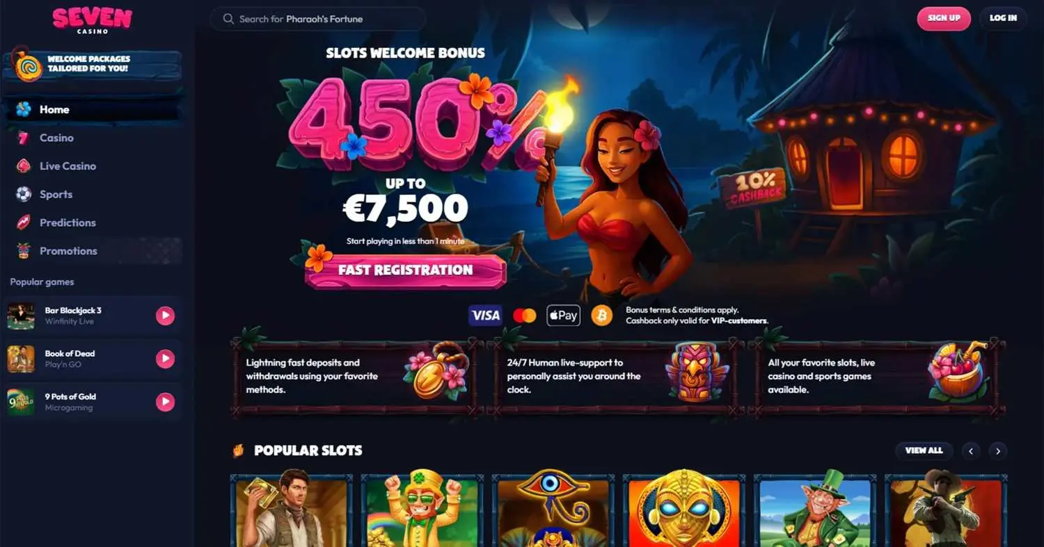 Seven Casino Homepage