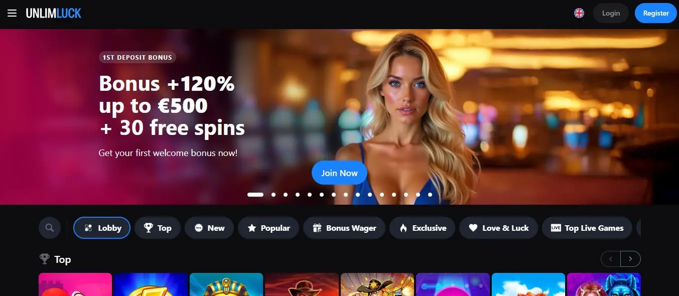 UnlimLuck Homepage