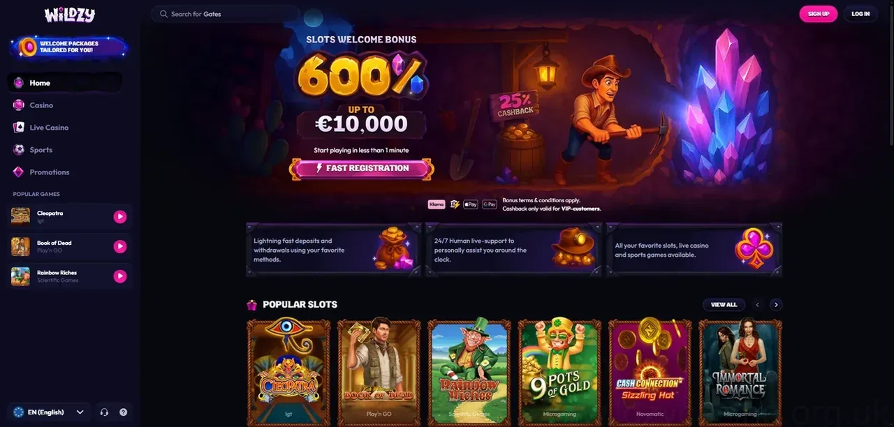 Wildzy Homepage